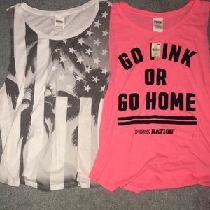 2for$25🧡PINK MUSCLE TEES BUNDLE